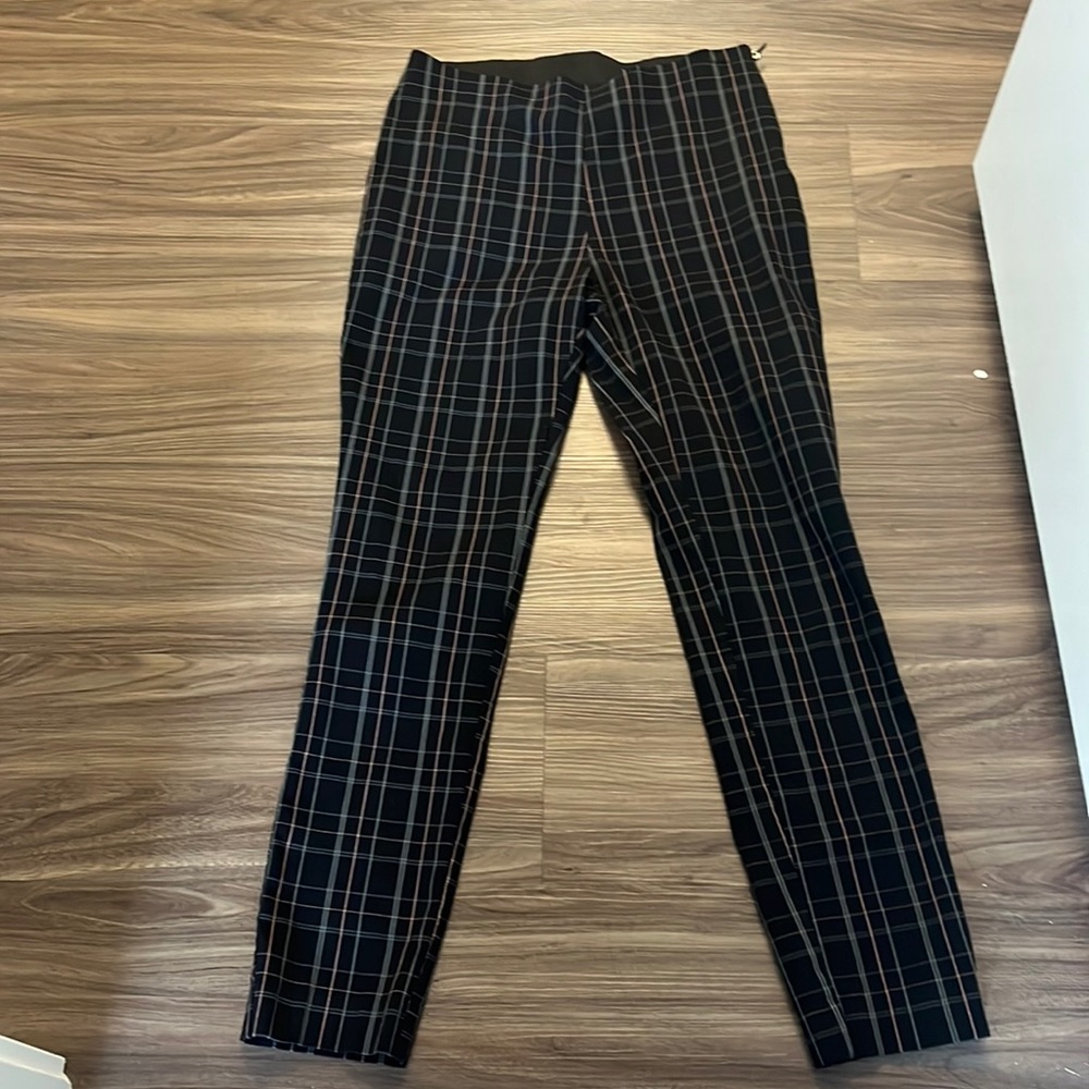 Plaid ankle length pants